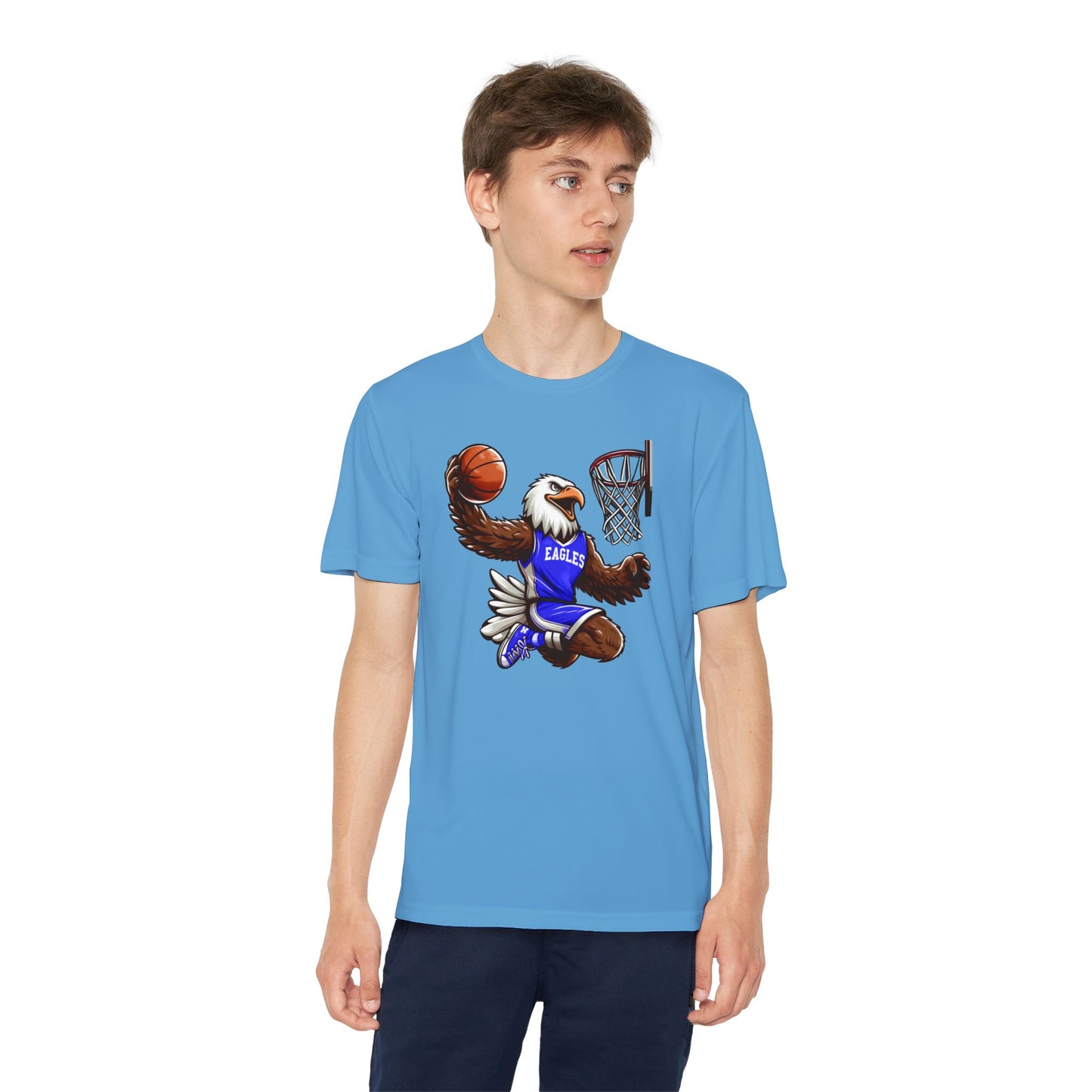 Youth Performance "Eagle Basketball Player" Tee