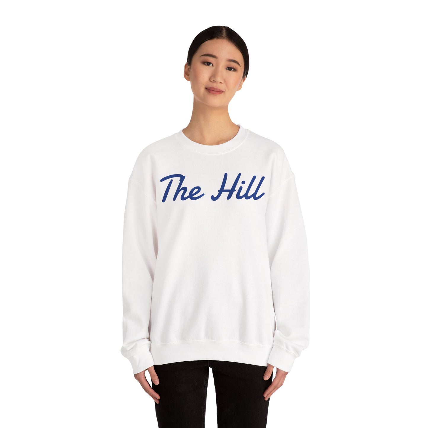 Embroidered "The Hill" Crewneck Sweatshirt