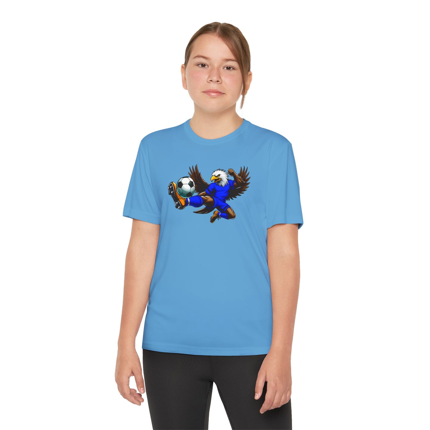 Youth Performance "Eagle Soccer Player" Tee