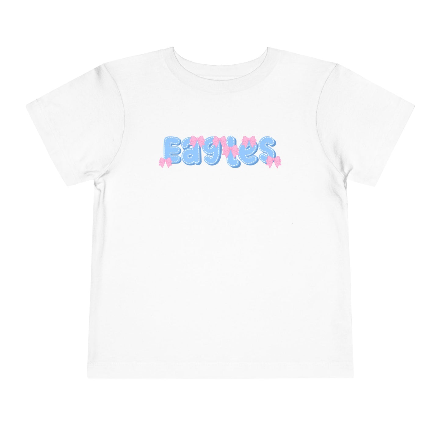 Toddler "Eagles Bow Letter" Tee