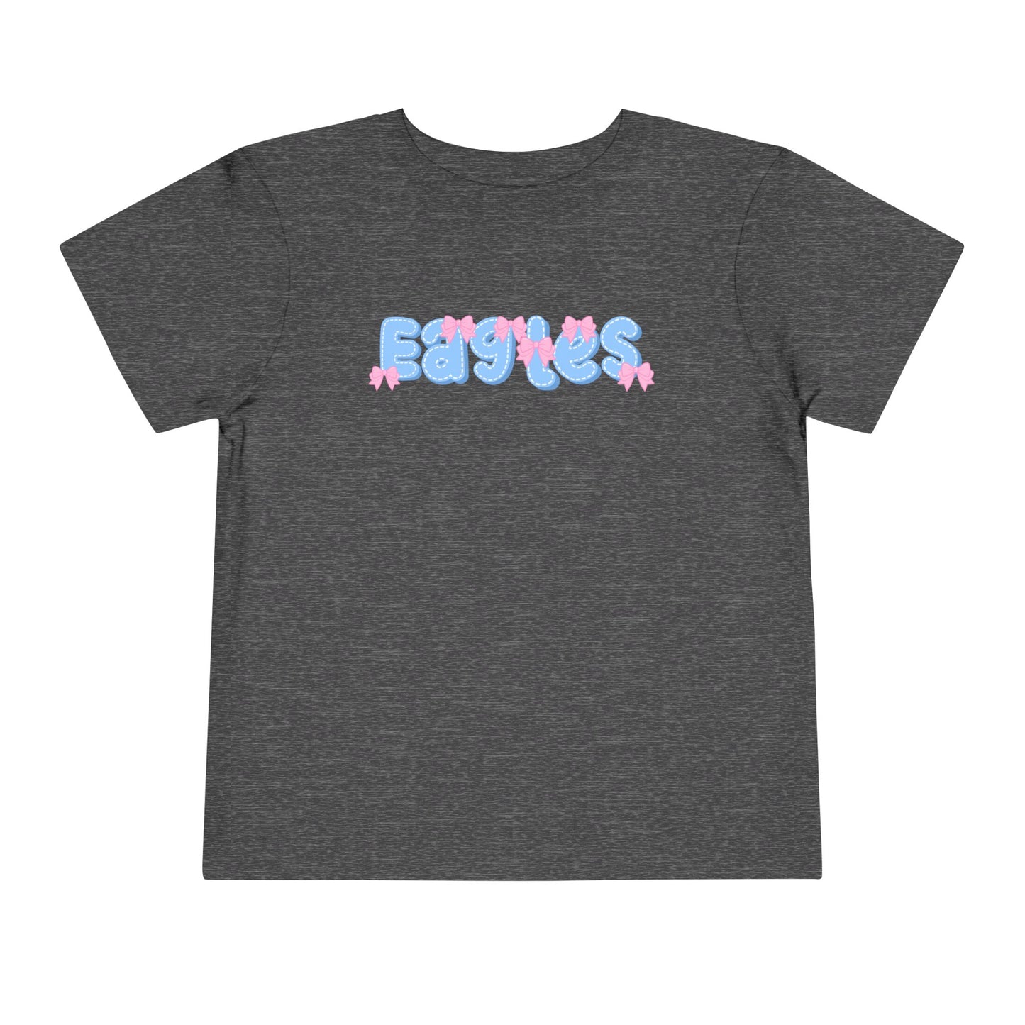 Toddler "Eagles Bow Letter" Tee