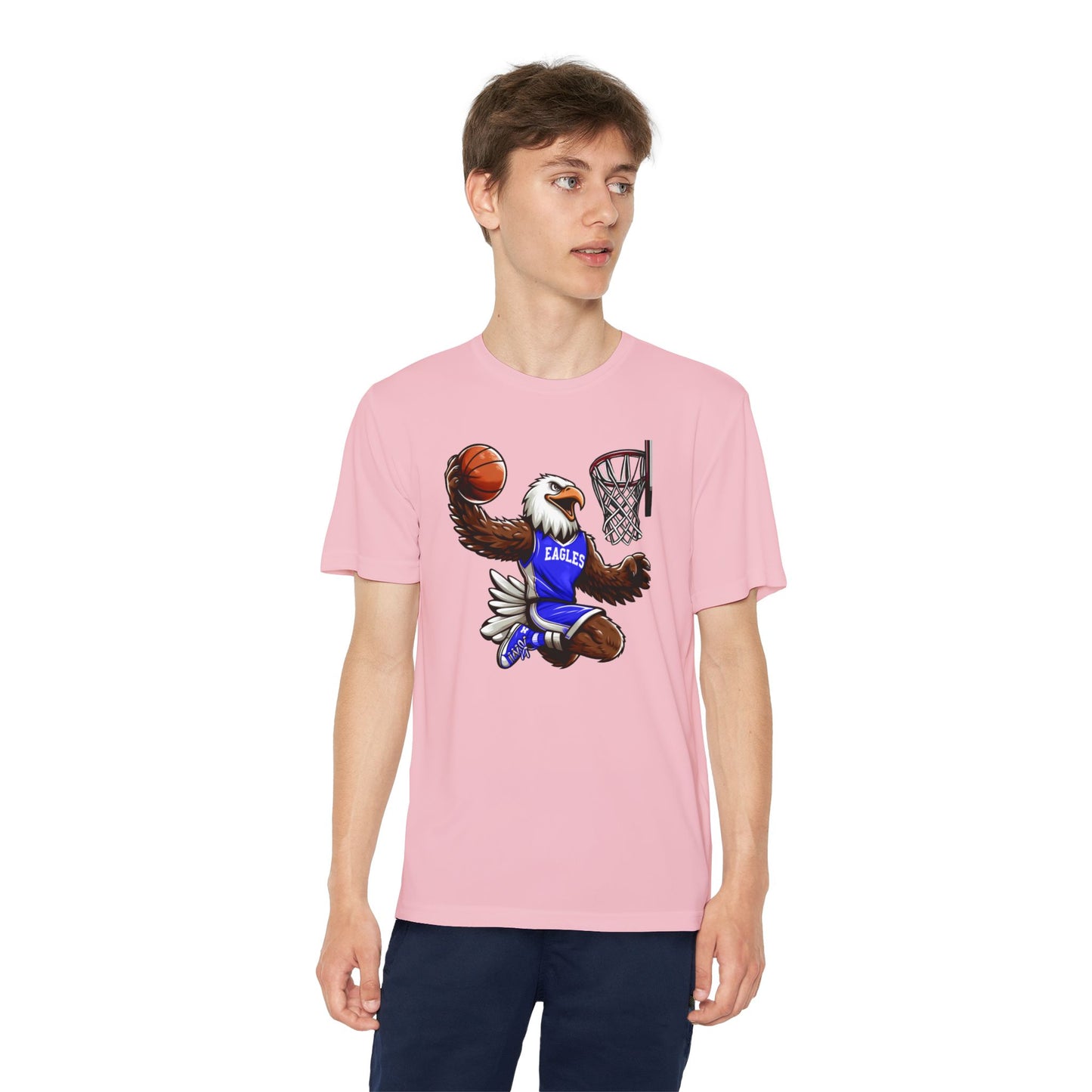 Youth Performance "Eagle Basketball Player" Tee