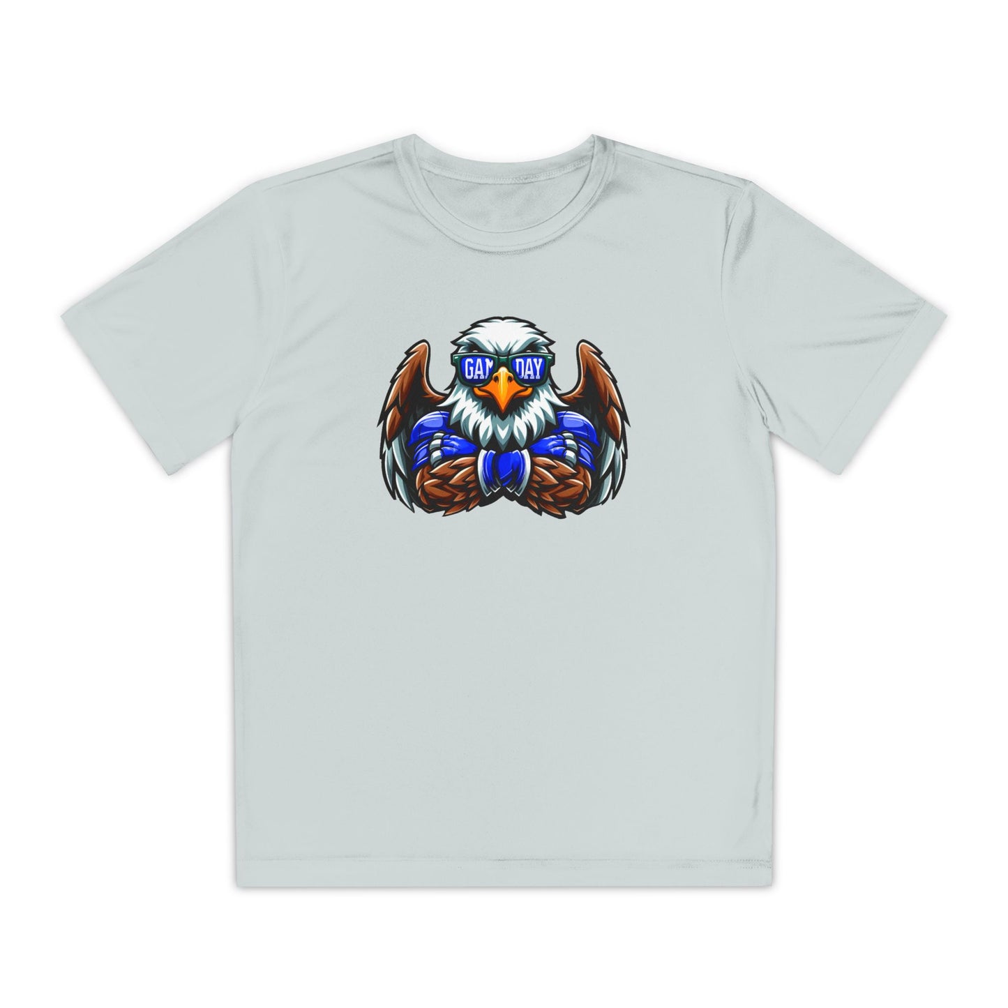 Youth Performance "Eagle Game Day Glasses" Tee
