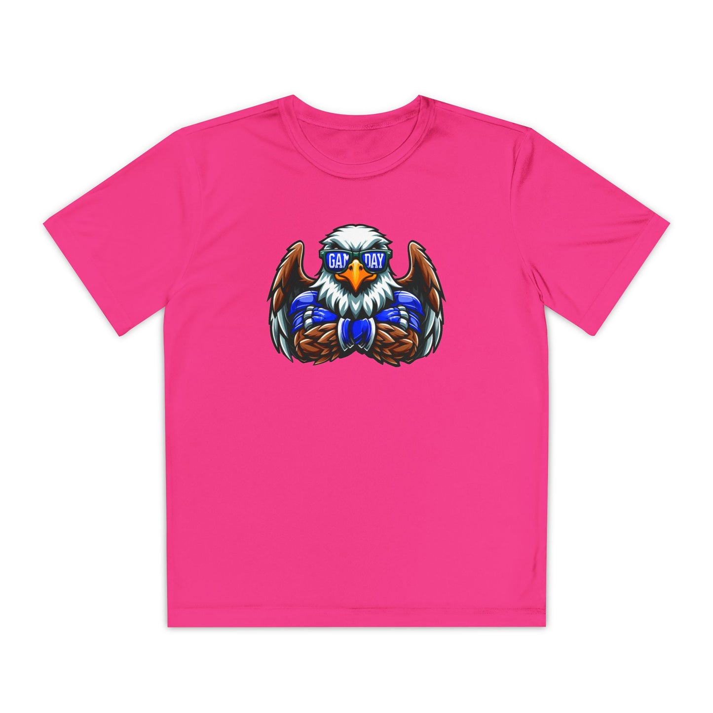 Youth Performance "Eagle Game Day Glasses" Tee