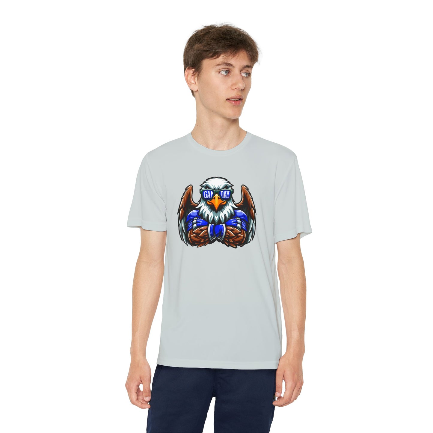 Youth Performance "Eagle Game Day Glasses" Tee