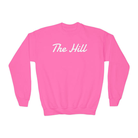 YOUTH Embroidered "The Hill" Crewneck Sweatshirt