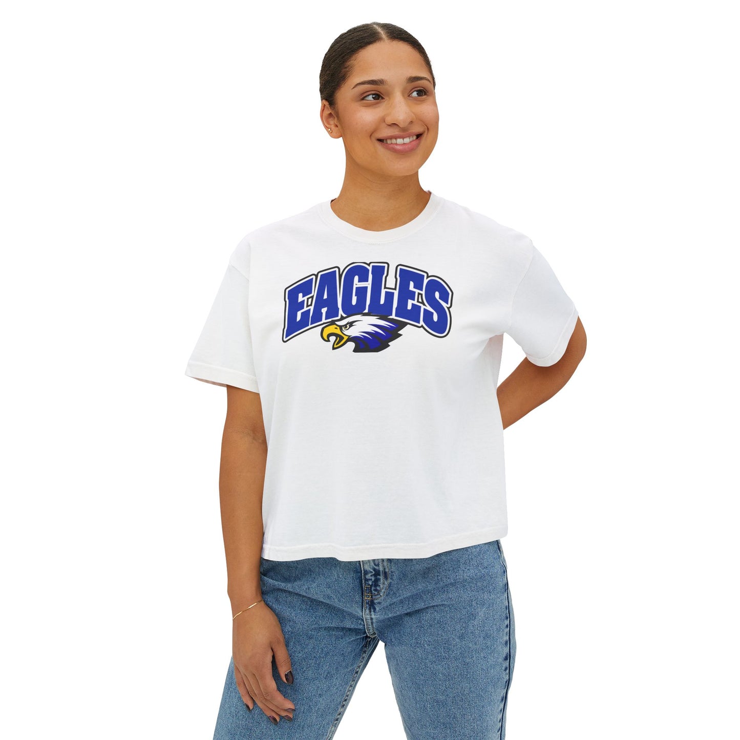 Comfort Colors Women's Boxy Eagles Tee