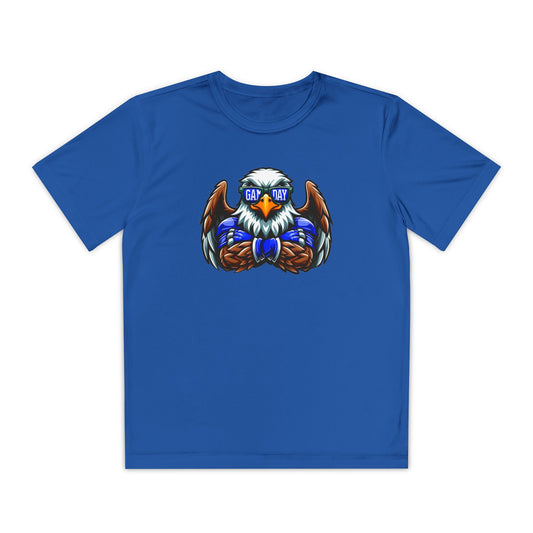 Youth Performance "Eagle Game Day Glasses" Tee